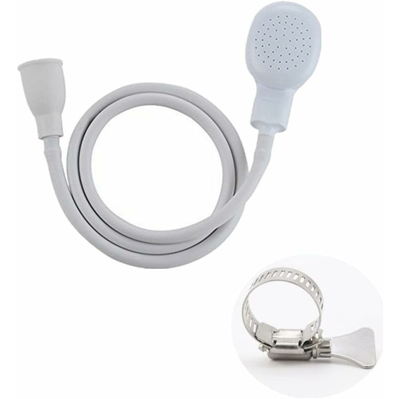 Shower Head for Bathroom Sink Mixer Hose Quick Connect Compatible with Children and Pets Shampoo Basin - Image 1