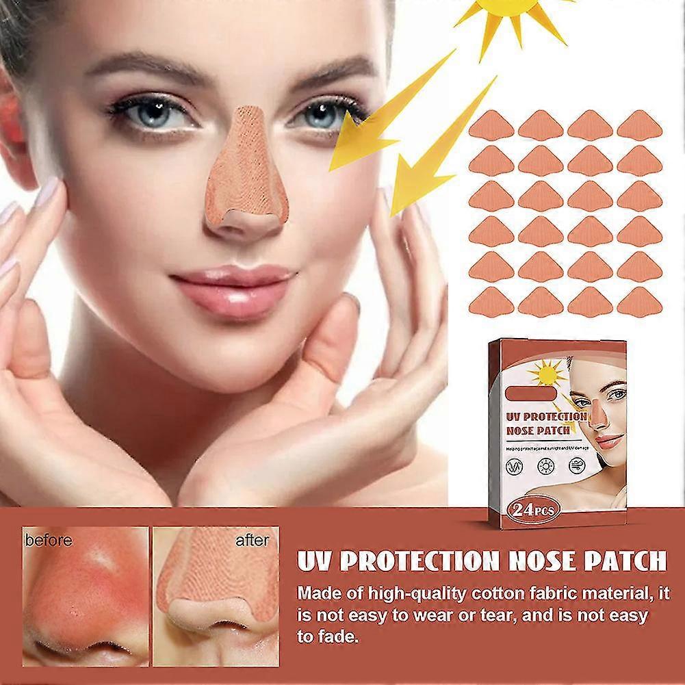 UV Protection Sport Sunscreen Nose Patch 24 pcs Skin-friendly Outdoor Sun Nose Sticker - Image 4