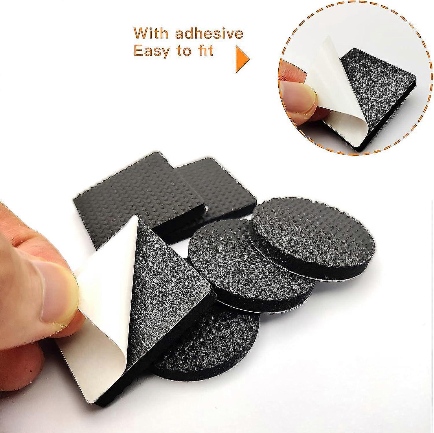 Non-Slip Rubber Pads 60 Pieces Self-Adhesive Furniture Protectors for Wooden Floors Tables Chairs Bed Legs - Image 3