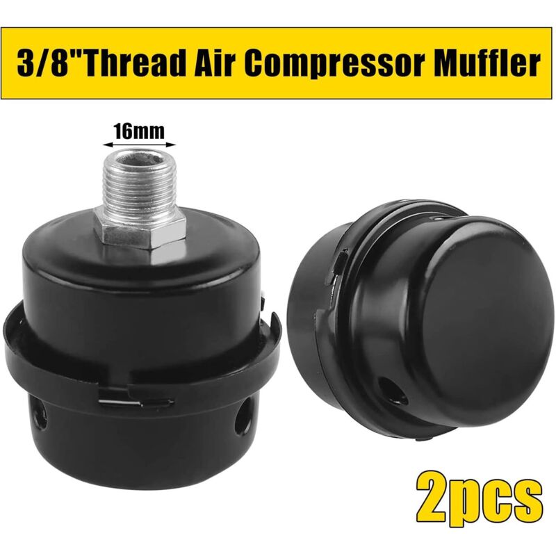 2 Pieces Air Filter Silencer, Air Compressor Filter Silencer, 3/8\