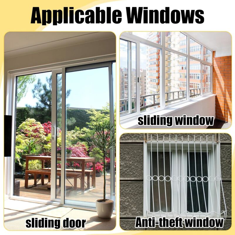 Sliding Window Locks, 4pcs Sliding Window Locks, Adjustable Window Lock for Sliding Doors - Reinforced Aluminum Alloy Security for Your Windows - Image 4