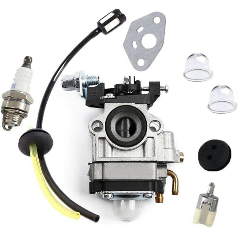 Kawasaki Carburetor Compatible with TH23 TH26 TH34 23cc 25cc 26cc Spark Plug Kit - Image 1