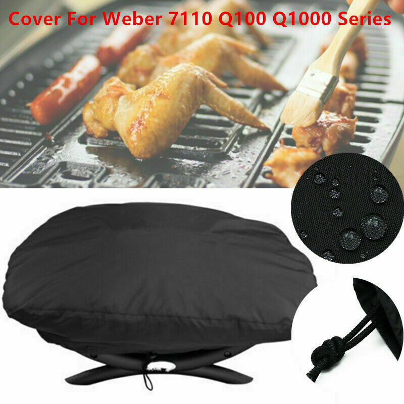 210D Grill Cover for Weber Q1200 and Q1000 Gas Grills, Compatible with Q1200 Q1400 Q1000 Q100 Q120 Baby Q Models, Anti-UV - Image 2
