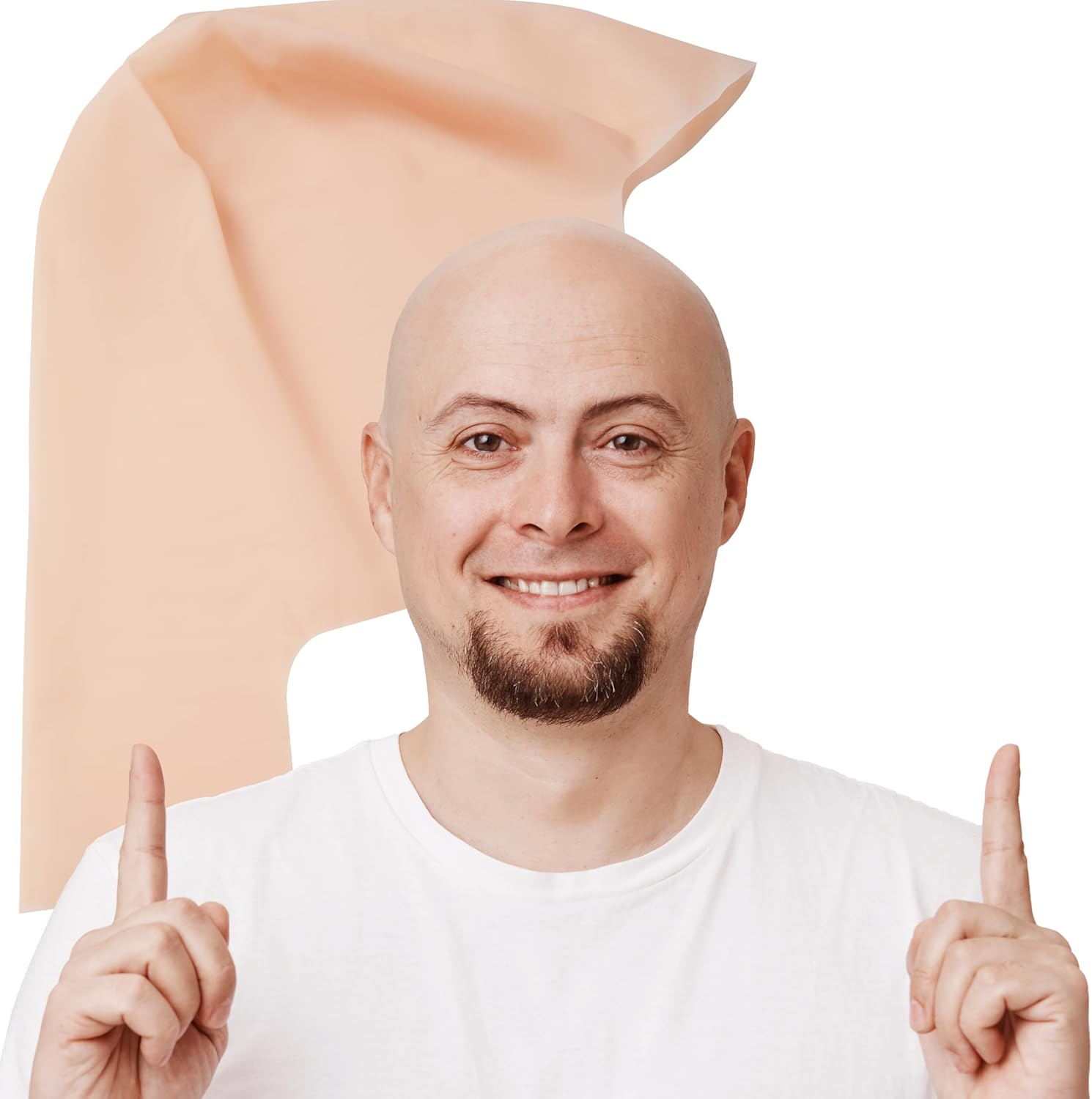 Halloween Bald Wig Latex Bald Wig For Men Women Halloween Costumes, Bald Wig Hat For Adults Costume Halloween Makeup Costume Accessories - Image 1