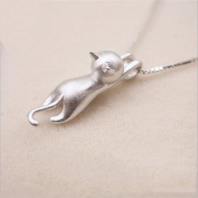 Cat Necklace Sterling Silver Jewelry for Women and Girls - Image 5