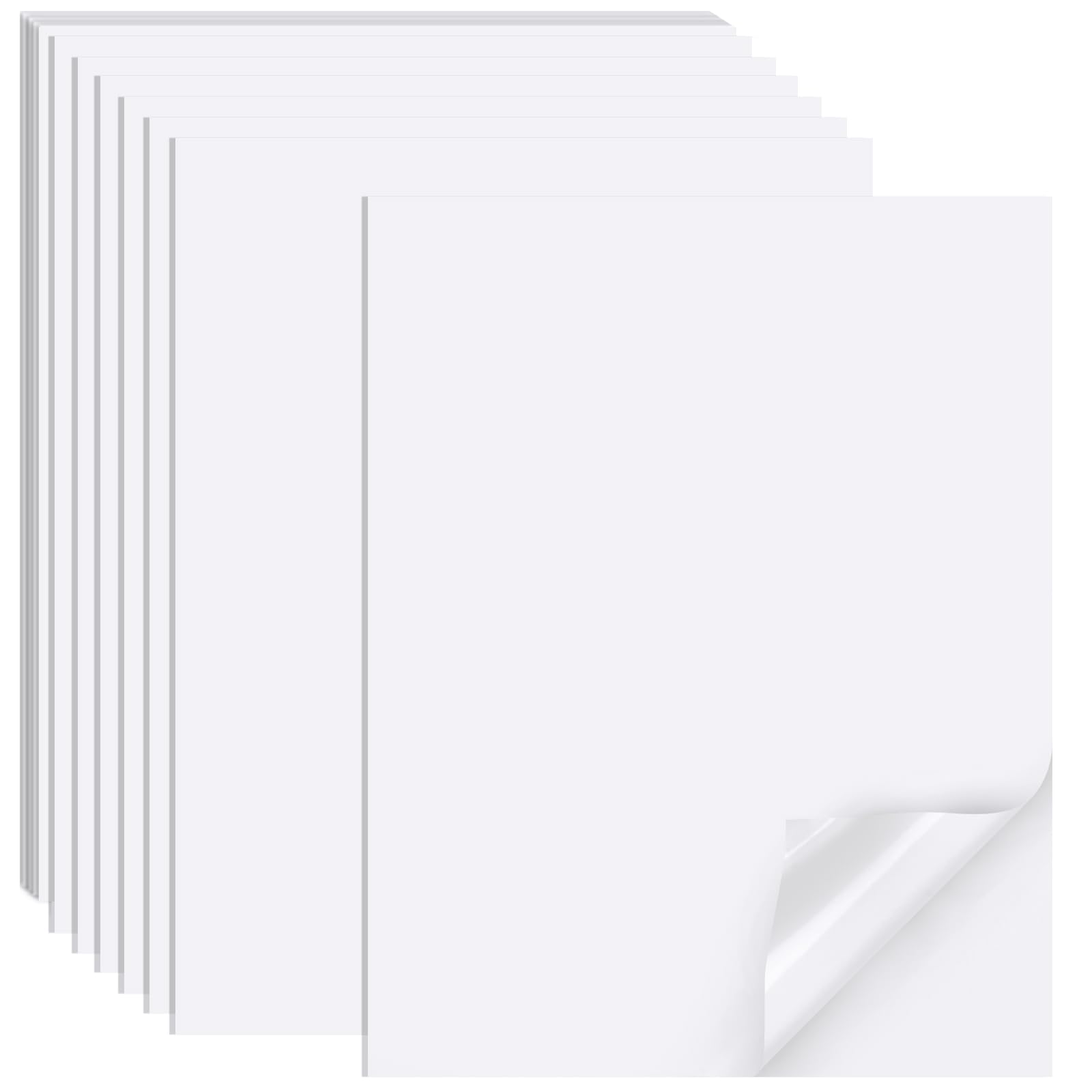 Printable Sticker Paper for Inkjet Printers, 50 Sheets A4 Matte Sticker Paper for Printers, Full Sheet Labels, Sticker Paper - Image 1