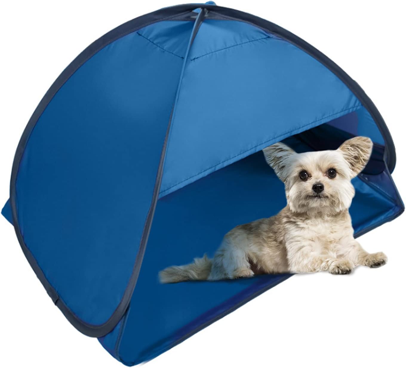 Pop-up Beach Shelter - Portable Beach Tent Anti-UV, Windproof, Picnic Tent for Small Dogs, Cats and Other Small Pets, Blue - Image 1