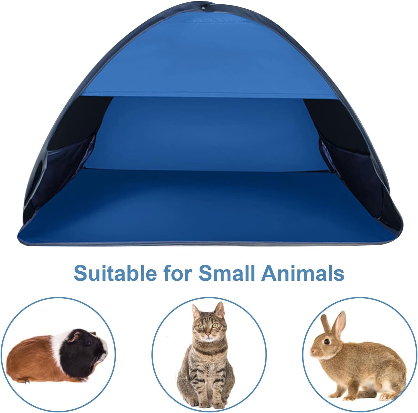 Pop-up Beach Shelter - Portable Beach Tent Anti-UV, Windproof, Picnic Tent for Small Dogs, Cats and Other Small Pets, Blue - Image 5