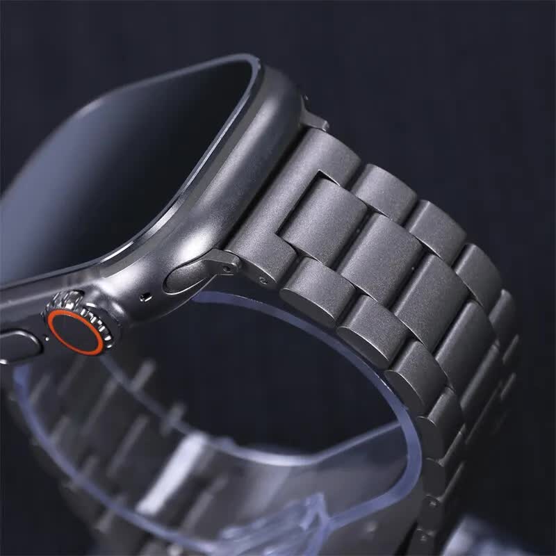 Compatible with Apple Watch Band Stainless Steel Metal Bracelet Series 9 8 7 6 5 49mm 45mm 44mm 42mm Starlight - Image 4