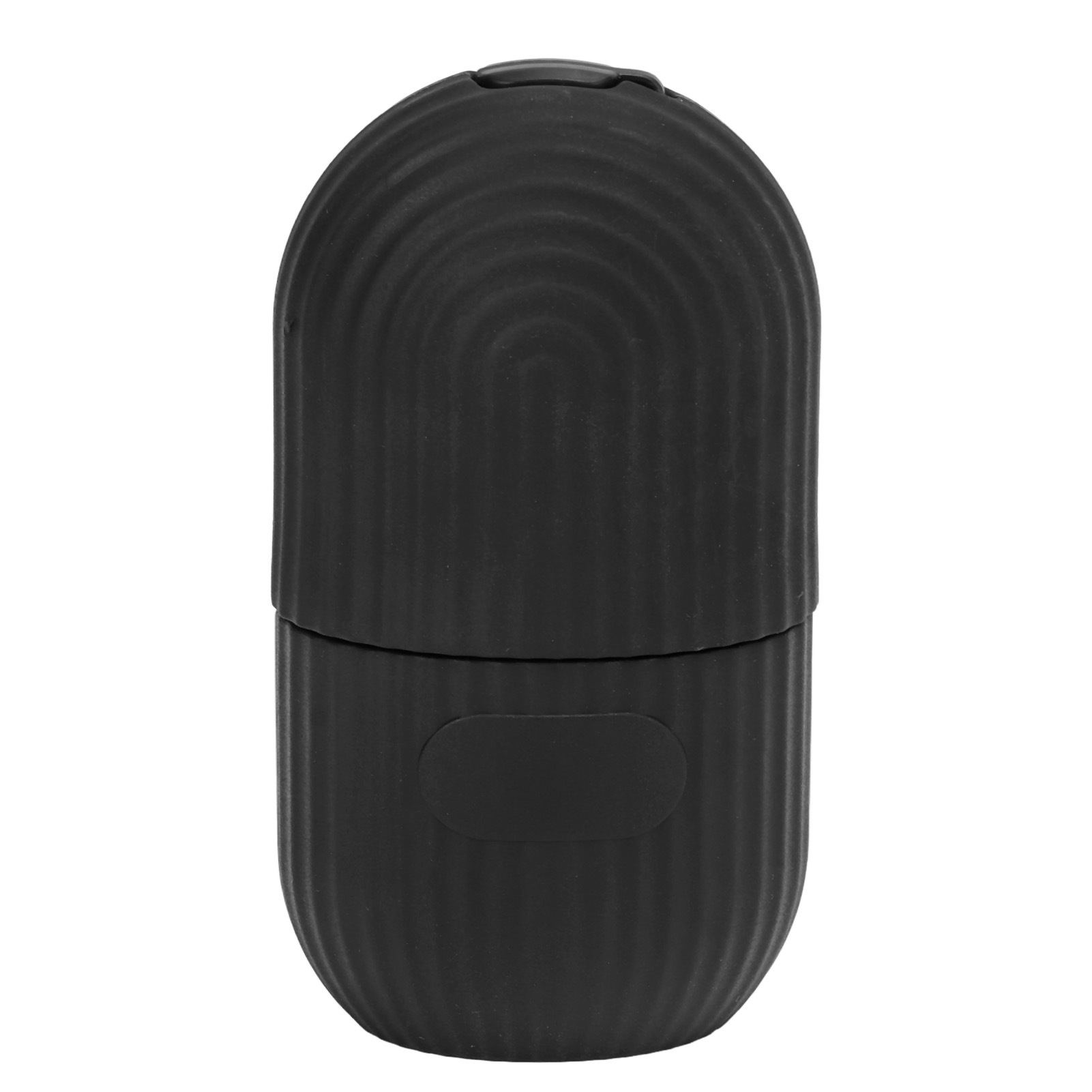 Ice Facial Roller Cold Ice Mold Holder Silicone Reusable for Facial Beauty DIY Facial Care Black Striped Black - Image 1