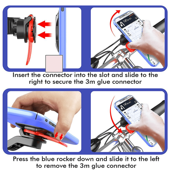 Quad Lock Out Front Bike Mount Twist Lock Mountain Bike Cradle Compatible withSamsung Xiaomi - Image 4