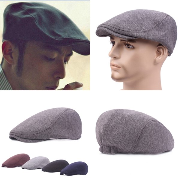 Unisex Cotton Beret - Soft Casual Solid Color Cap for Men and Women with Compatible with Apple Compatibility, White, One Size - Image 2