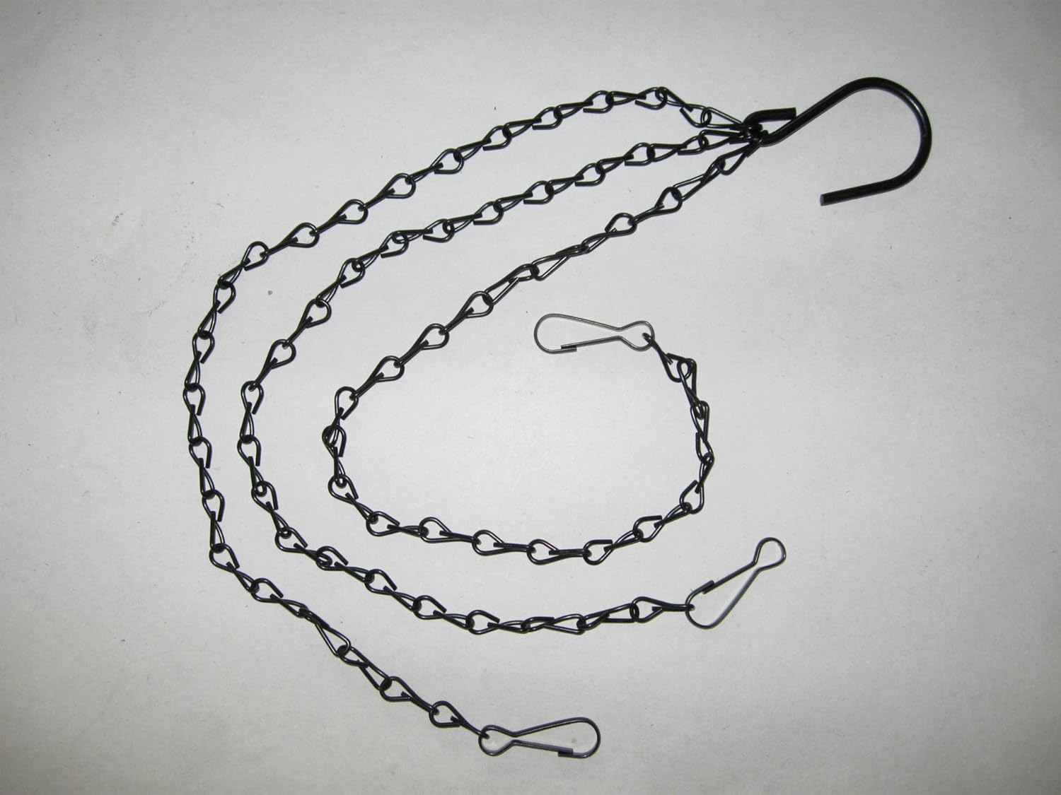 3-Pack Hanging Chain Set, Replacement Chain, Metal, Hanging Basket, Chains, Garden, Flower Pot, Plant Hanger with Clips and Hooks for Bird Feeders - Image 5