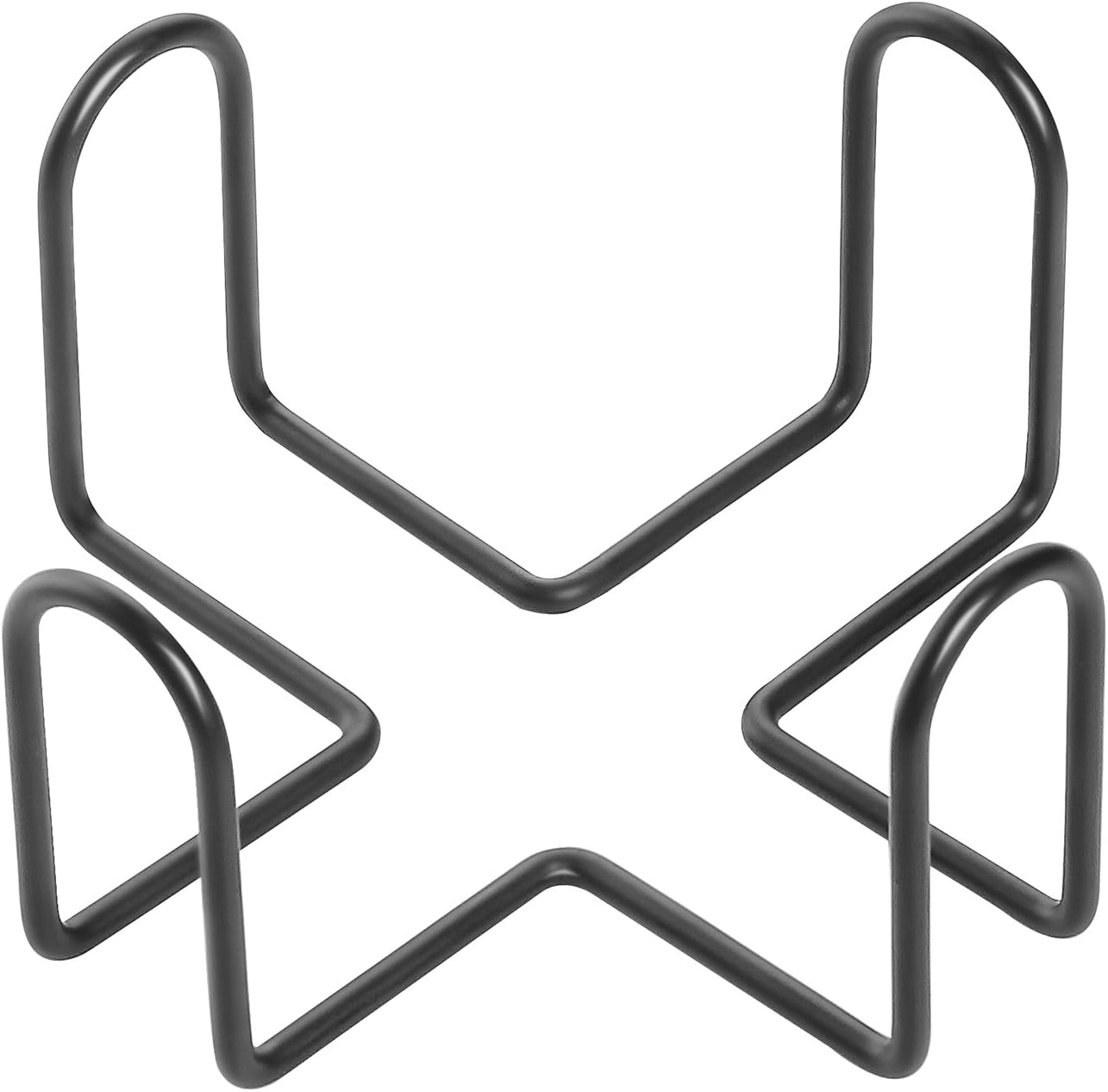 Minimalist Black Iron Coaster Holder Compatible with Round and Square Coasters - Image 1