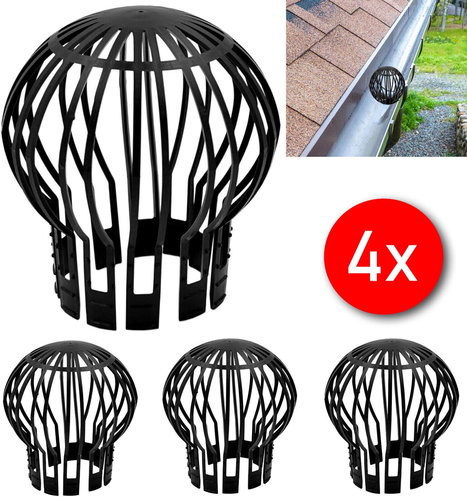 4x Leaf guards Downspout guards Downspout guards Rain gutter guards Downspout guards Downspout guards Drainage screens - Image 1