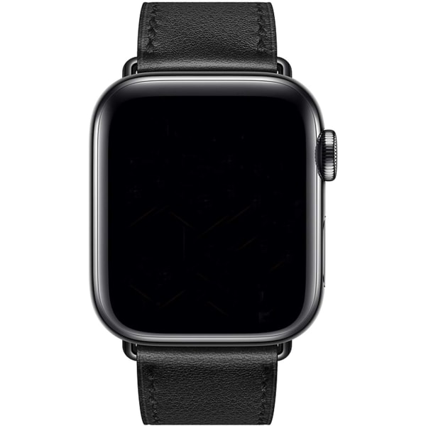 Compatible with Apple Watch Strap 38mm 40mm 41mm Leather Black Brown - Image 4