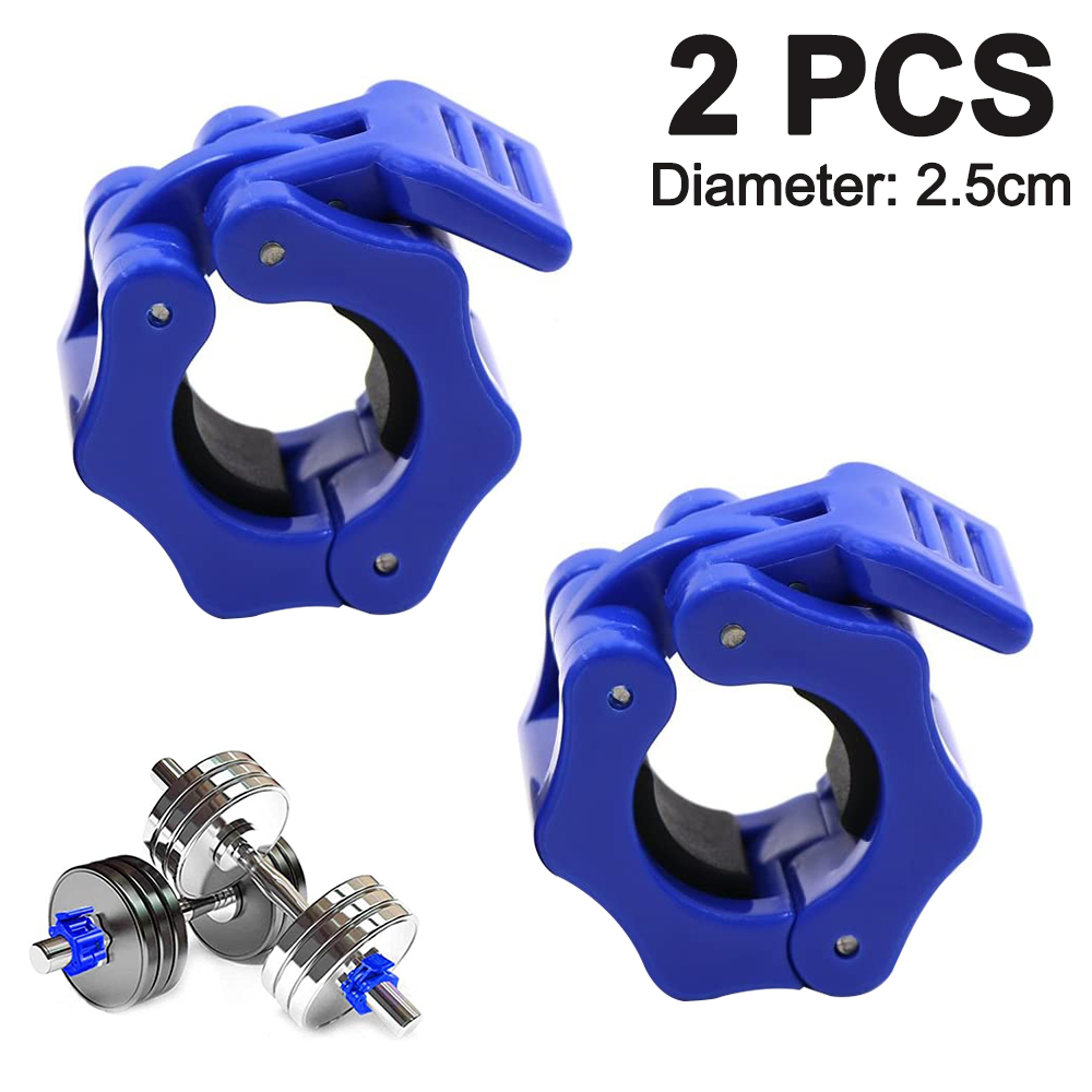 2 pcs Gym Barbell Clamps Quick Release Barbell Collar Clamps for - Image 1