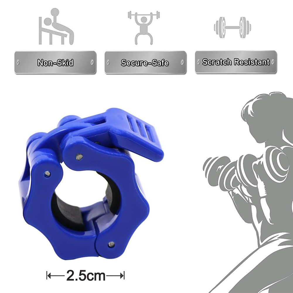 2 pcs Gym Barbell Clamps Quick Release Barbell Collar Clamps for - Image 5