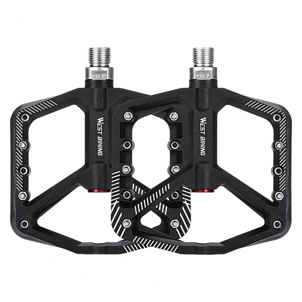 1 pair of wide pedals with non-slip surface and repair function, blue - Image 4
