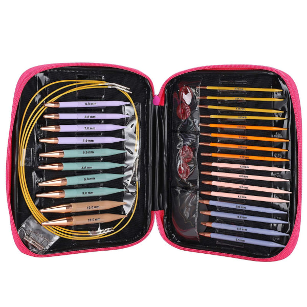 13 pairs of interchangeable needles, circular needles with 2.75 mm–10 mm - Image 1