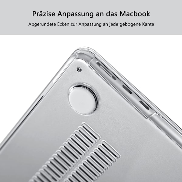 Case compatible with NEW MacBook Air 13.6 inch M2 A2681, 2022 release, ultra-thin smooth hard shell protective case, crystal clear - Image 3