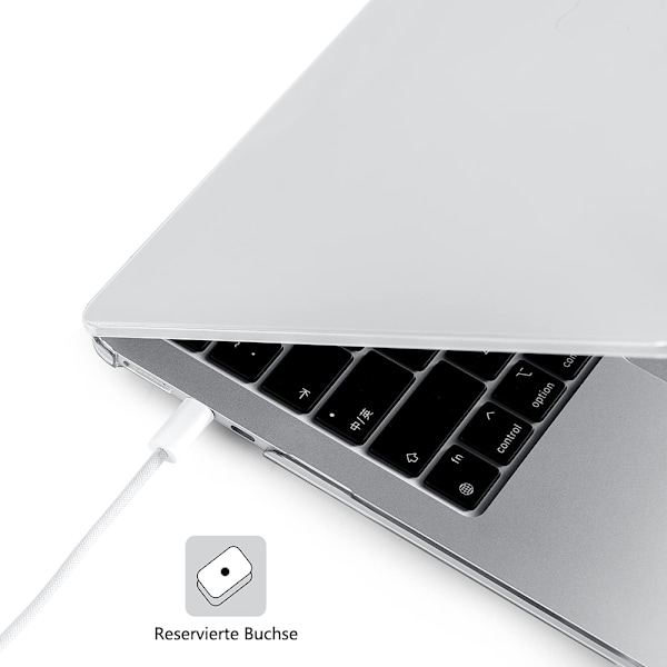 Case compatible with NEW MacBook Air 13.6 inch M2 A2681, 2022 release, ultra-thin smooth hard shell protective case, crystal clear - Image 4