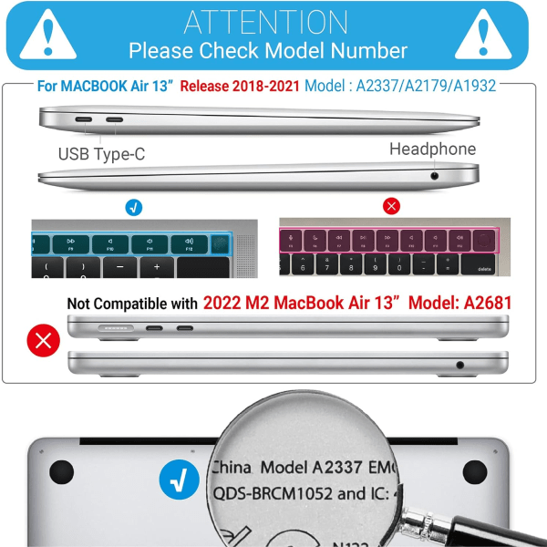 Compatible with Apple MacBook Air 13 Replacement Battery, High Capacity, Long Lasting Power A1466 - Image 3