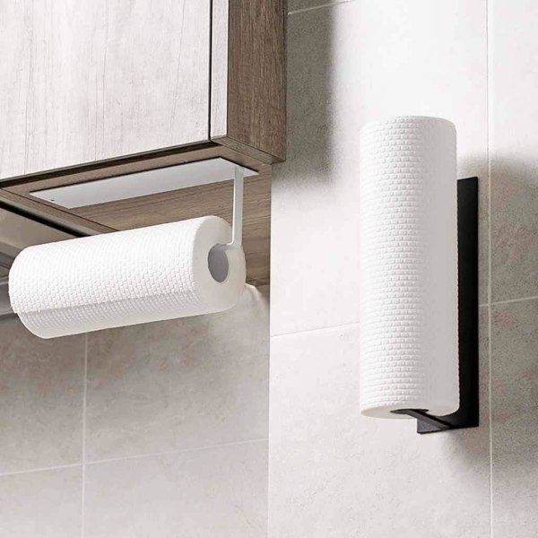 Kitchen Roll Holder Wall Mount No Drill Kitchen Paper Towel Holder - Image 4