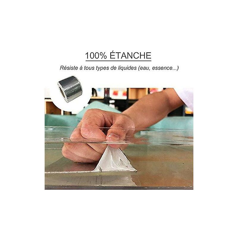 Heavy Duty Waterproof Tape 5CM x 5M with Strong Grip for Sealing Cracks Leaks Holes - Image 4