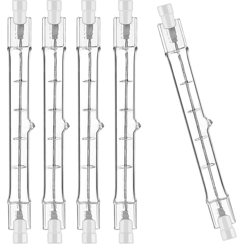 R7S Halogen Bulb 5 Pack 118mm 200W 230V Dimmable for Construction Floodlights Landscape and Living Room Lighting - Image 1