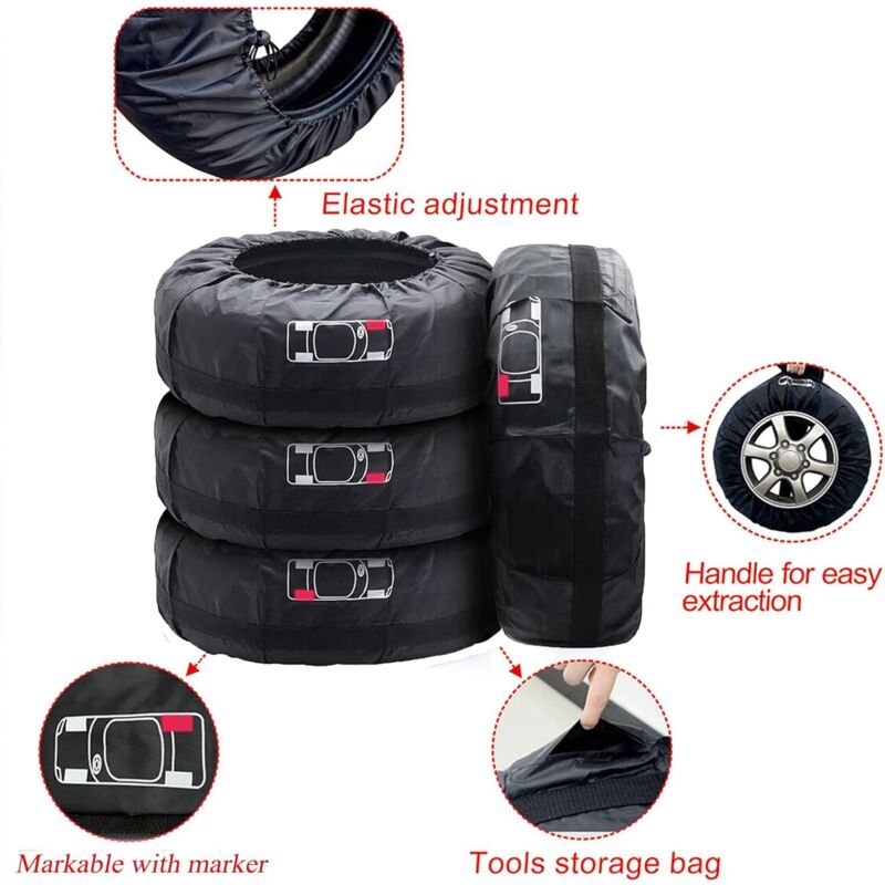 4 pcs Car Tire Covers 19-23\