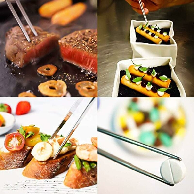 Stainless Steel Tweezers 30cm 12 Inch Long with Serrated End for Aquaristik Gardening Kitchen Industrial Work - Image 5