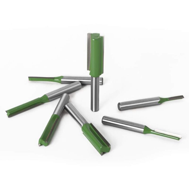 Straight Router Bit Set 6mm 7-Piece Woodworking Carbide with Bosch Makita - Image 5