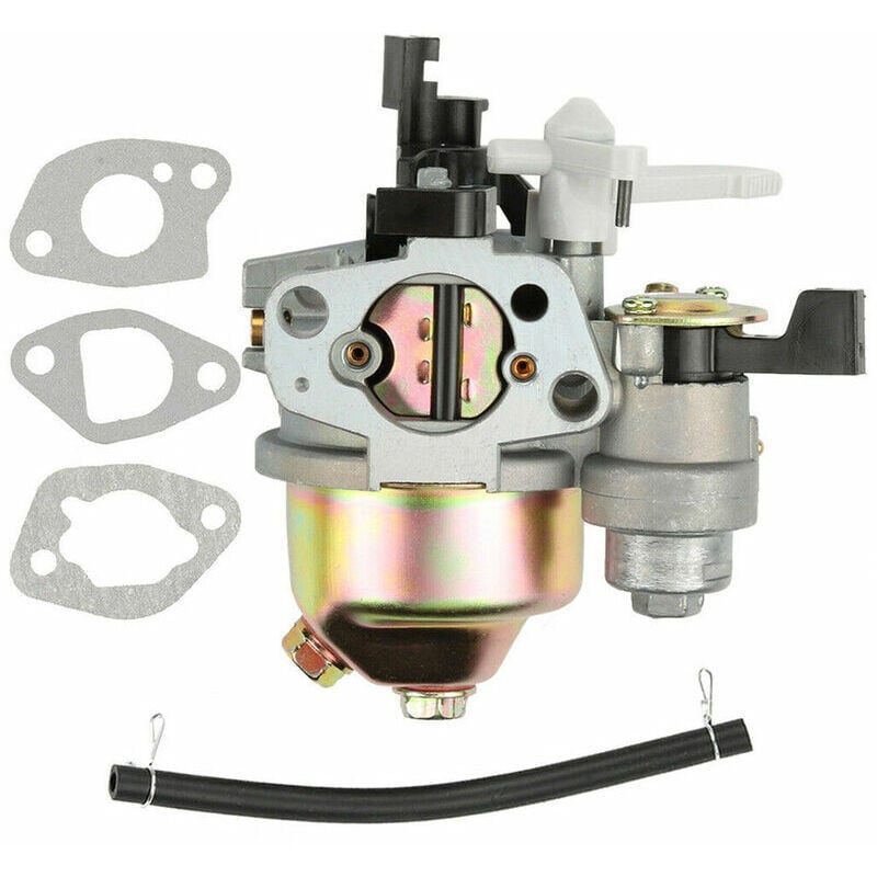 Carburetor Compatible with Honda GX160 GX168F GX200 5.5HP 6.5HP Motor Fuel Hose Gasket - Image 1