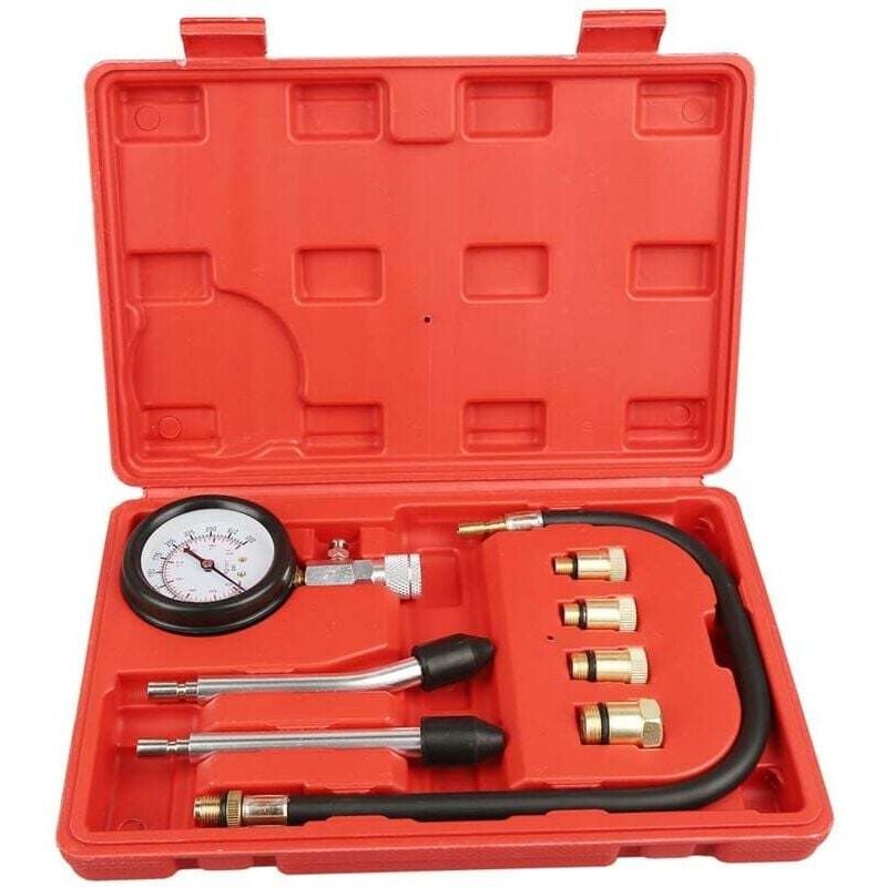 Compression Tester Kit Compatible with Car Motorcycle Outboard Chainsaw Snowmobile Gasoline Engine - Image 1