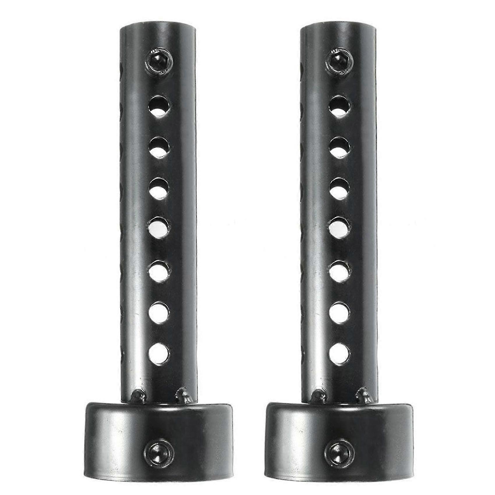 2x Universal Motorcycle Exhaust Pipe Silencer Db Killer 48mm Black - Image 1