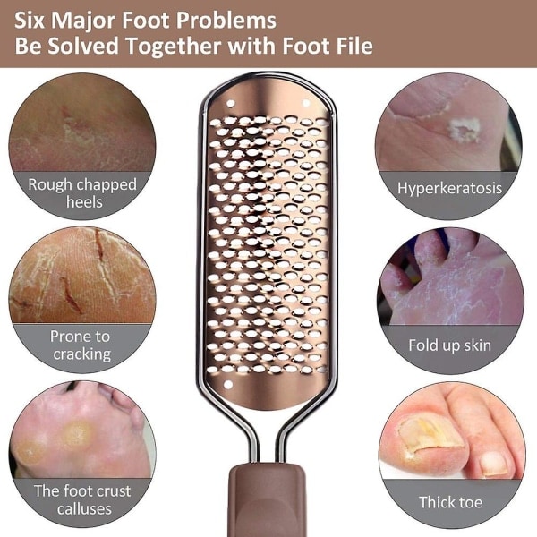 Professional Stainless Steel Pedicure Foot File Hard Skin Remover Large Foot Rasp Colossal Wet and Dry Feet Scrub - Image 3