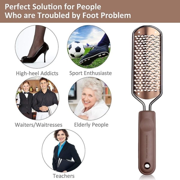 Professional Stainless Steel Pedicure Foot File Hard Skin Remover Large Foot Rasp Colossal Wet and Dry Feet Scrub - Image 4