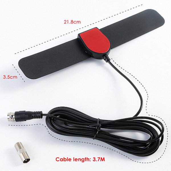 Digital Indoor HD Antenna 25 Mile Range 4K Compatible with TV One Size Black - Image 3