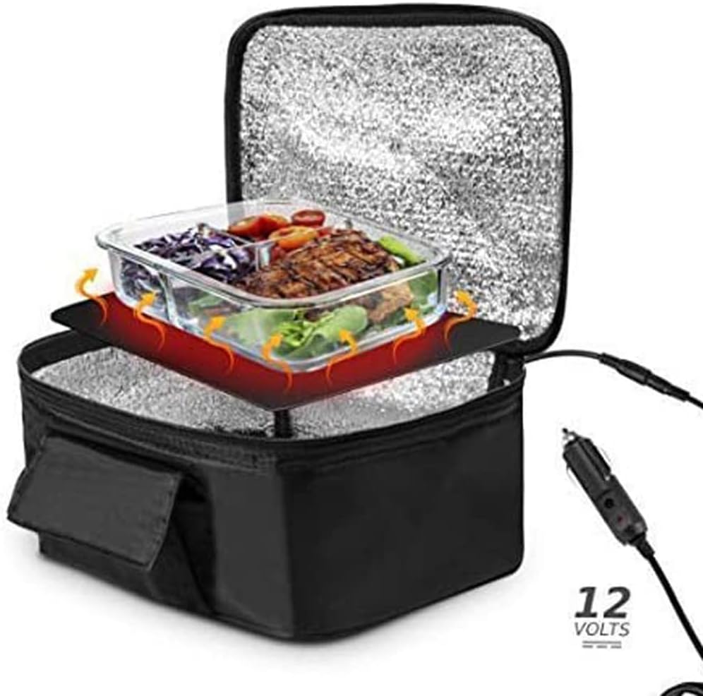 12V Car Insulated Bag, Electric Picnic Bag, Lunch Bag, Foldable Bag for Carrying Picnic Food - 29cm x 21cm x 11cm - Image 1