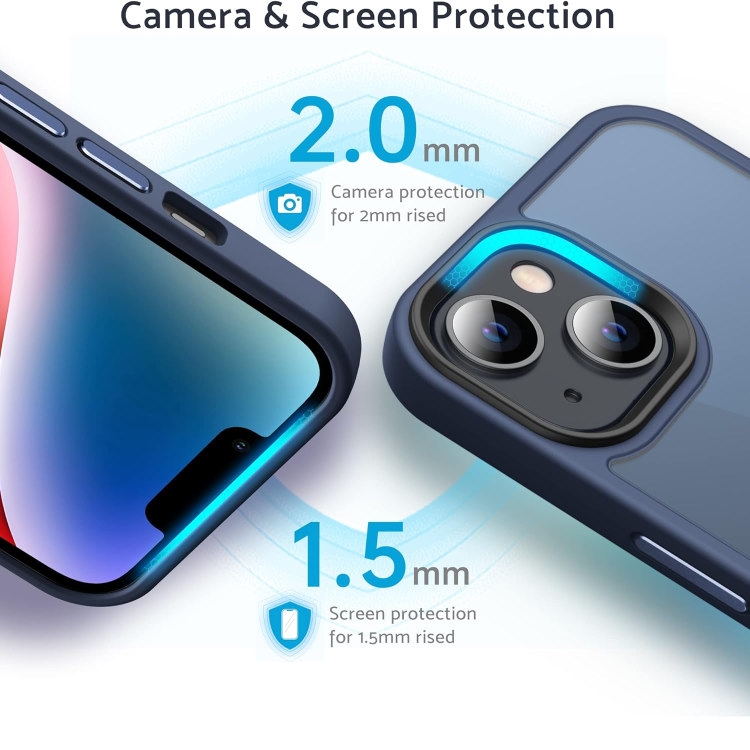 Compatible with iPhone 13 - MagSafe Case Shockproof Silicone Matte Blue - Image 3
