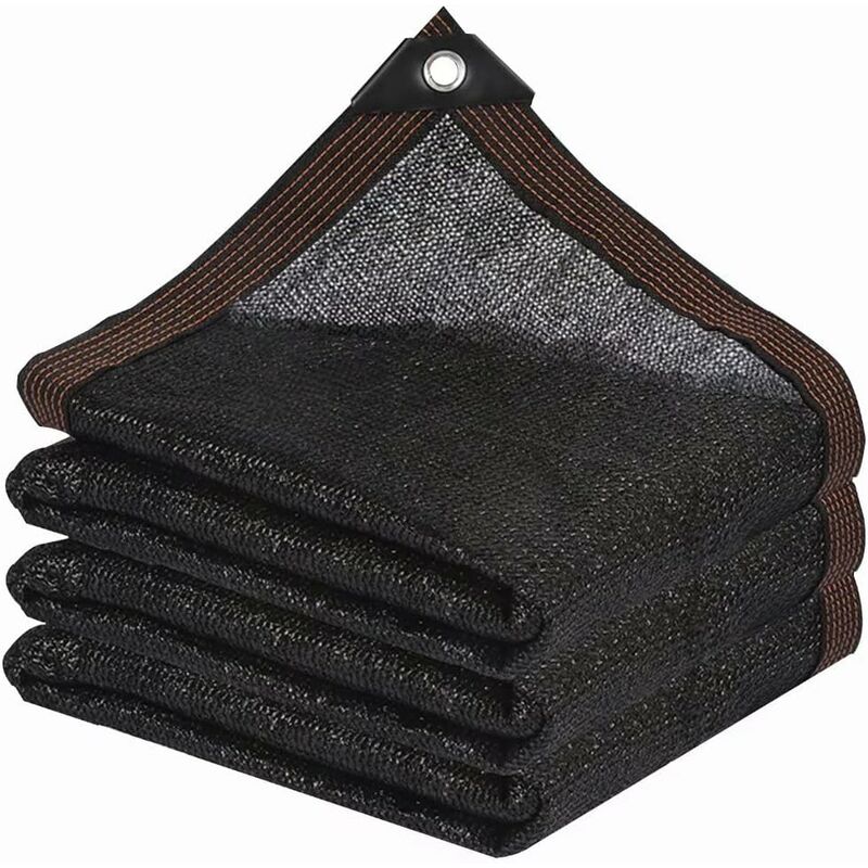 Sunshade Net 8 Brackets 85% Reinforced Thick Sun Sail, Windproof Net for Greenhouse with Eyelets, for Plant Protection/Greenhouse/Garden/Pergola (3x - Image 1