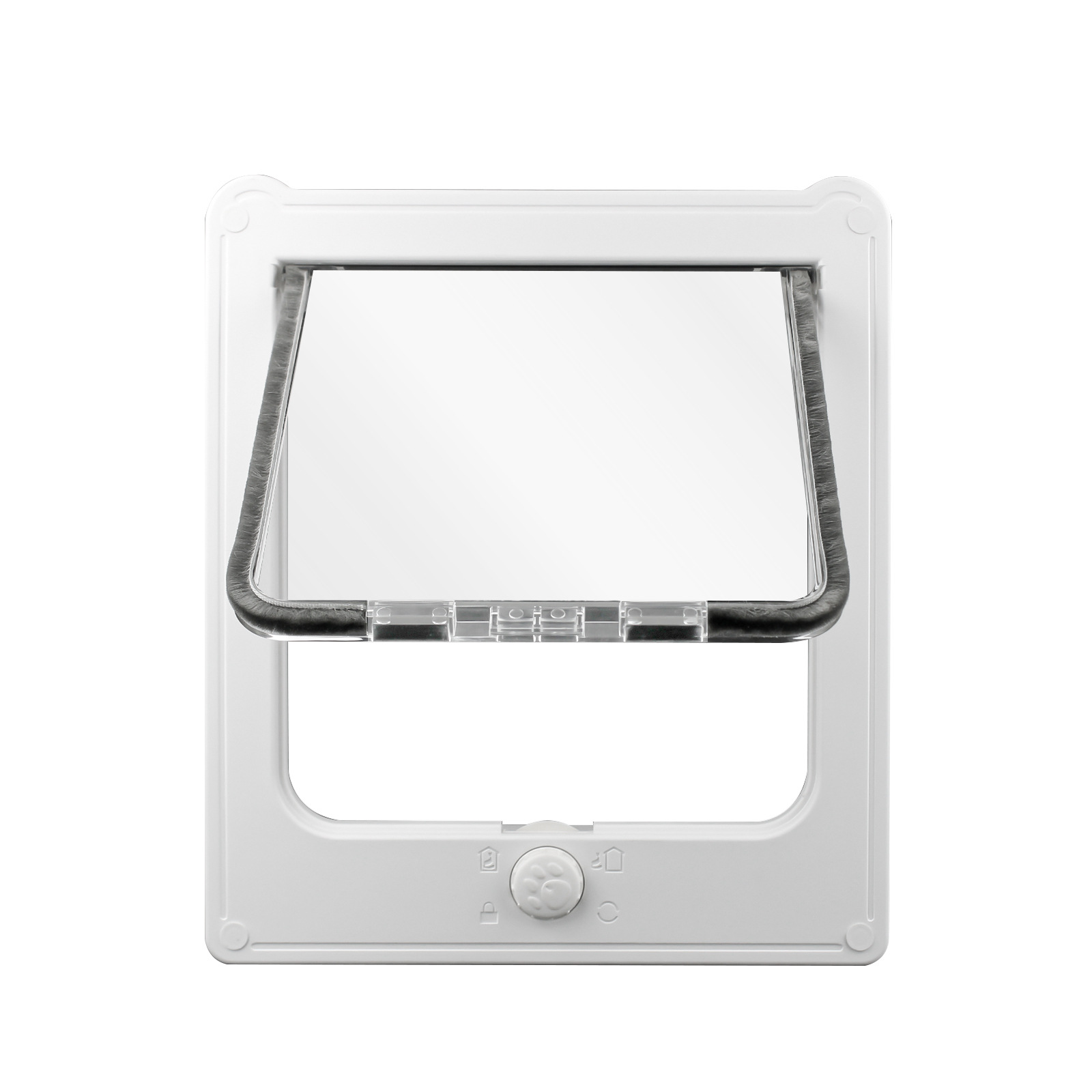 Cat Mate cat flap, white, comfortable for cats to get in and out - Image 1