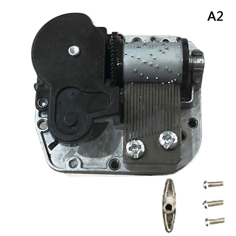 Mechanical DIY Music Box Sankyo Musical Movement + Screws + Blac Black A2;Swan Lake - Image 1