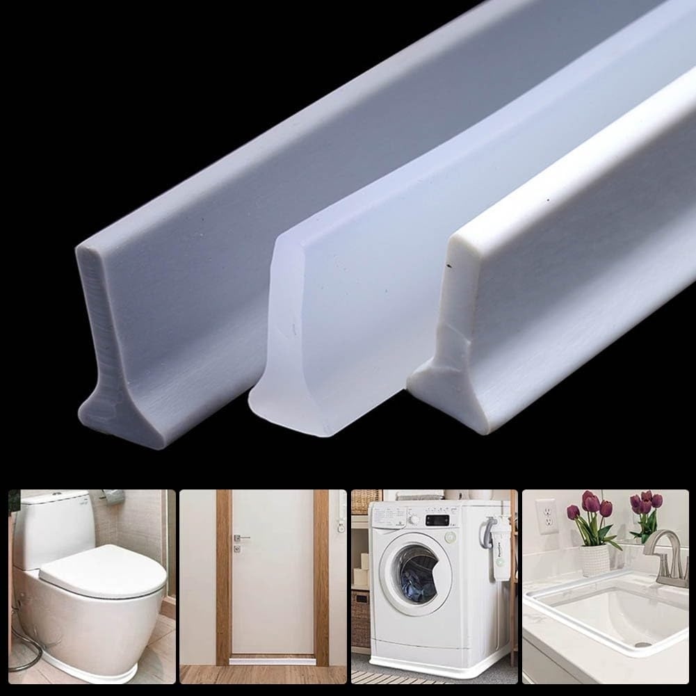 Shower Threshold / Water Barrier – Self-Adhesive Shower Strip – 2m White - Image 4