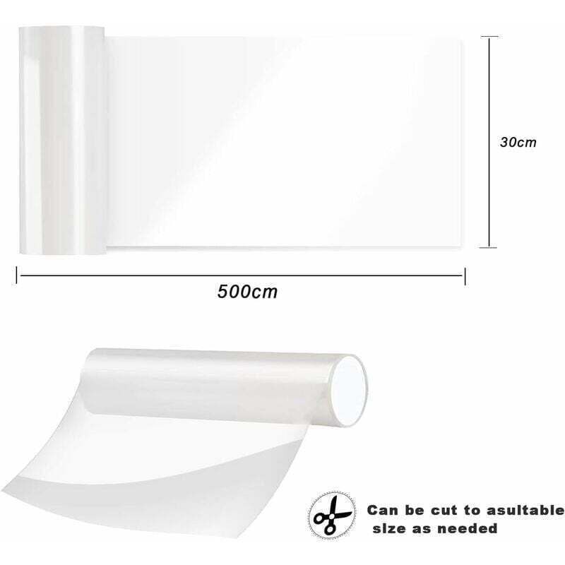Cat Scratching Guard Protector Self-Adhesive Transparent Roll 30cm x 5m for Furniture Doors Walls Anti-Scratch Protection - Image 2