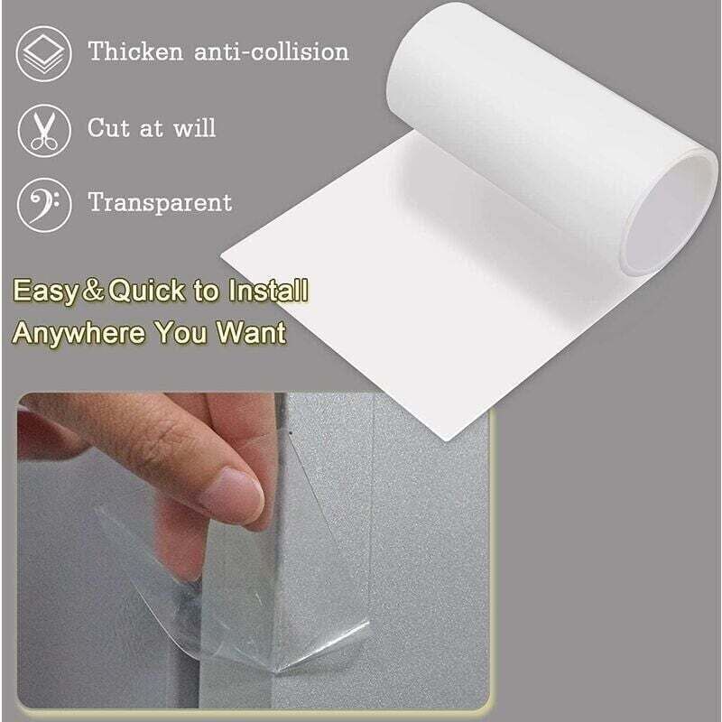Cat Scratching Guard Protector Self-Adhesive Transparent Roll 30cm x 5m for Furniture Doors Walls Anti-Scratch Protection - Image 3