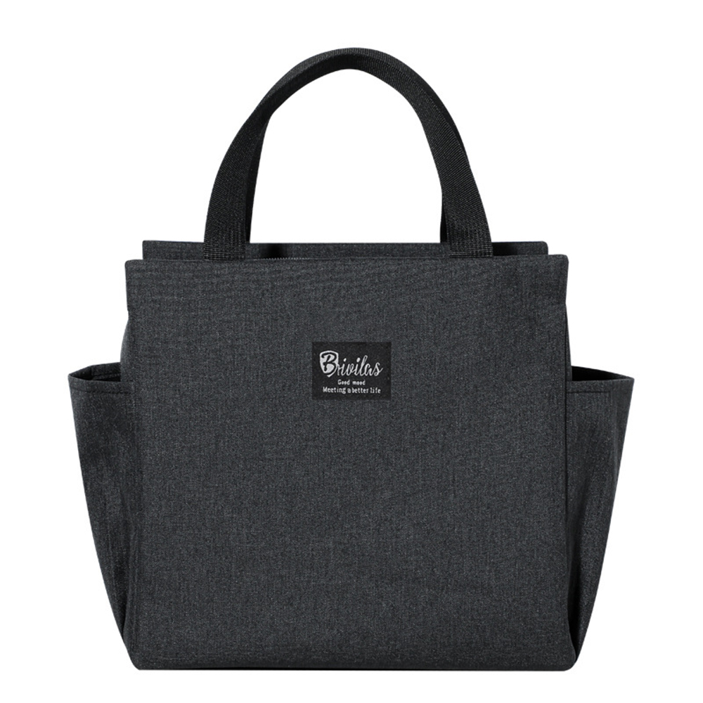Lunch Bag for Adult Children Thick Portable Black - Image 2
