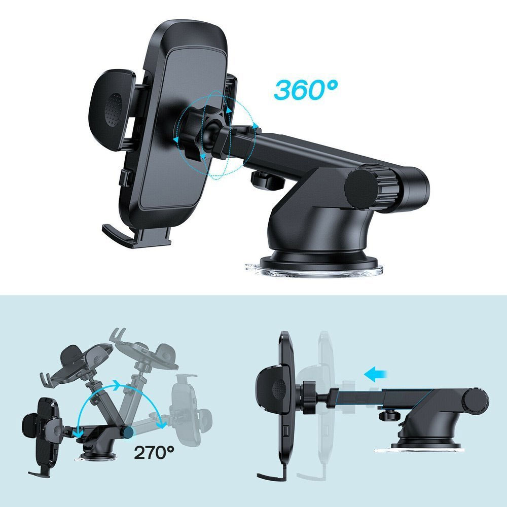 Joyroom Car Holder with Telescopic Arm and Suction Cup - Image 4