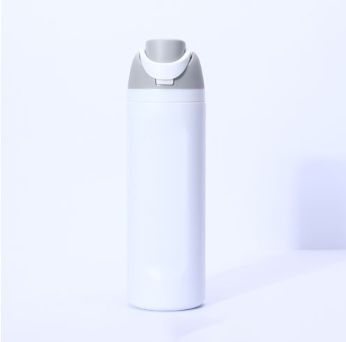 Insulated Stainless Steel Water Bottle with Straw,White & 24 oz, BPA-Free, for Travel, Sports, Outdoors - Image 1